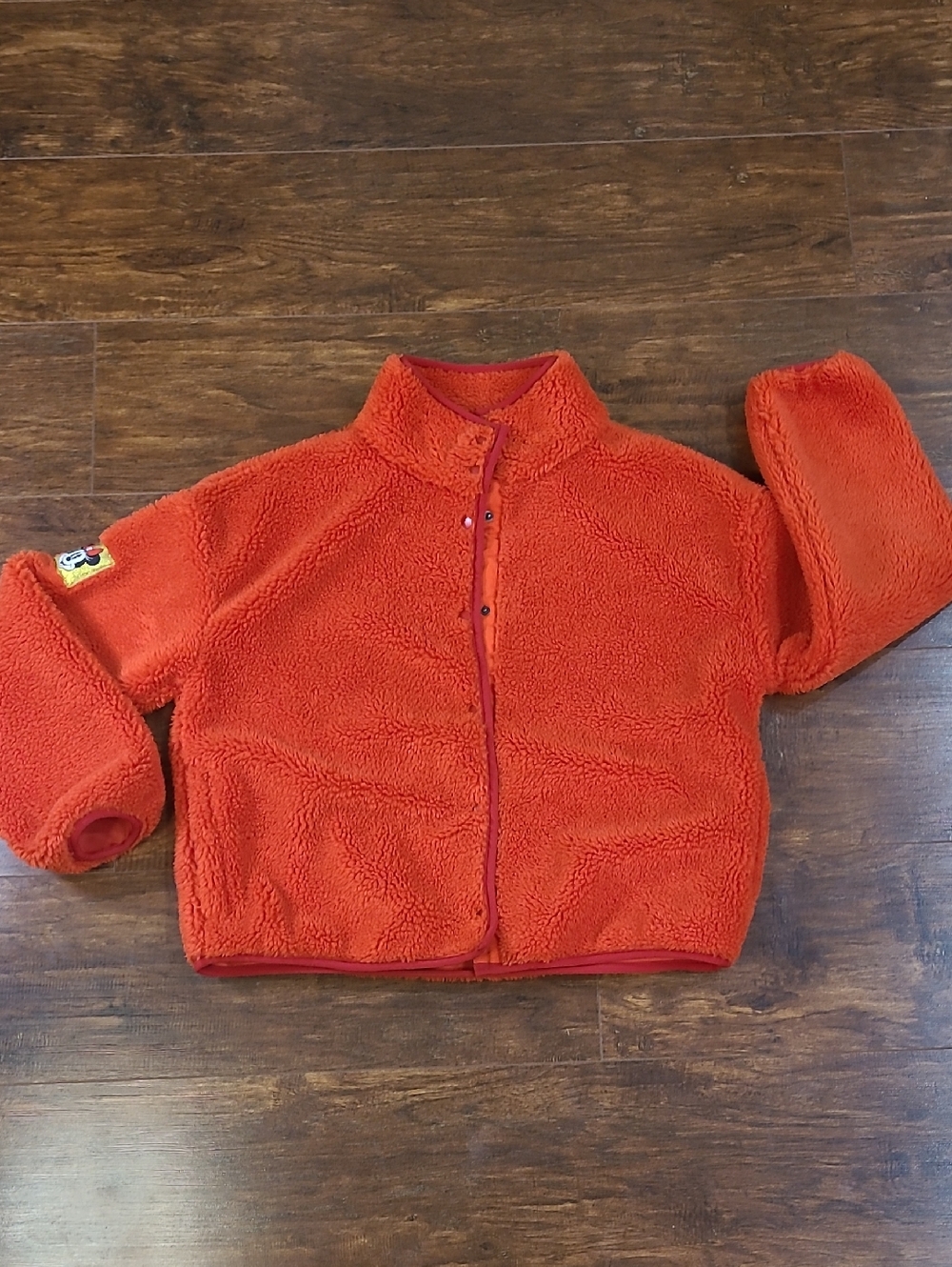 Disney Red Fleece Jacket Size Med
